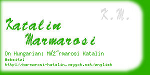 katalin marmarosi business card